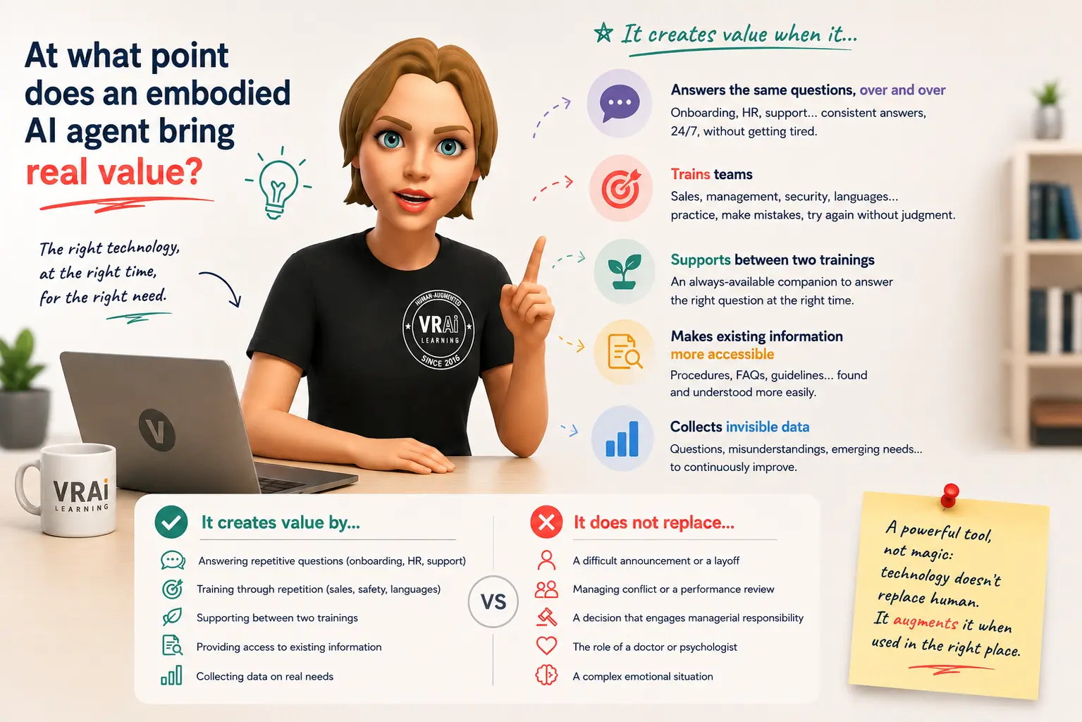 When Does an Embodied AI Agent Truly Add Value? vrai learning